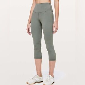 Size 2 Lululemon Align Crop *21"
Grey Sage